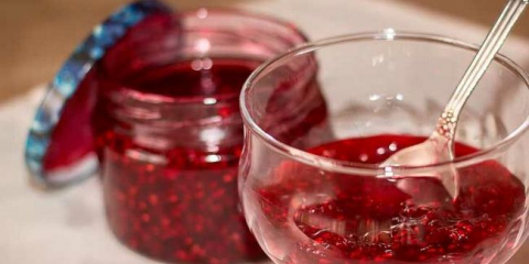 Malinový džem na zimu pět minut - jednoduché recepty